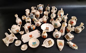 SELECTION OF CRESTED CHINA with examples from Arcadian, Crafton, Carlton and others including a