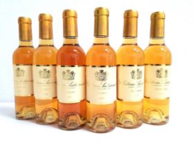 CHATEAU SUDUIRAUT SAUTERNES 2007 6 bottles, premier cru classe, 375ml and 14%