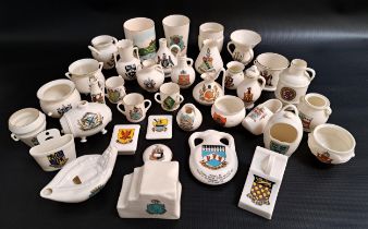 SELECTION OF GOSS WARE comprising Kenilworth Priory Tyg, City Of Durham Tyg, Stonehouse vase, King