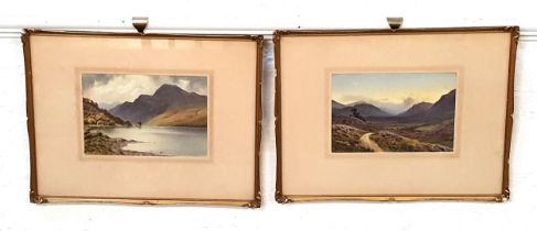 DONALD A PATON The Grampians from Boat of Garten and Ben Lomond on the loch, two watercolours,