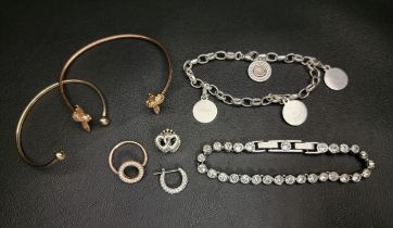 SELECTION OF FASHION JEWELLERY comprising an Olivia Burton bee cuff bracelet, a Thomas Sabo Member