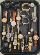 SELECTION OF LADIES AND GENTLEMEN'S WRISTWATCHES including Fossil, Timex, Lorus, Accurist, Vigor