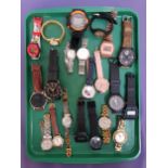 SELECTION OF LADIES AND GENTLEMEN'S WRISTWATCHES including Casio, Emporio Armani, Citizen,