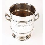 Football, 1976 UEFA Cup, Anderlecht v Roda, a silver plated presentation wine cooler