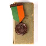 1916 Rising Service medal, in box of issue, to an unknown recipient.
