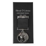 Michael Collins Centenary Medal, 1922-2022. A limited-edition, silver plated commemorative medal