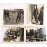 Michael Collins, 1921, collection of four photographs. Collins and Harry Boland playing hurling at