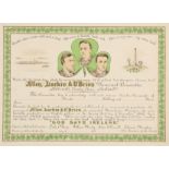 1867 Allen Larkin & O'Brien (Manchester Martyrs) Memorial, Kilrush, Co. Clare, certificate of