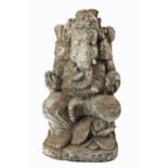 Balinese carved limestone figure of Ganesha, 16" (41cm) high.