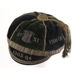 Irish Olympic silver medalist's Dublin University Hocky Club 1st XI cap. Richard Gregg's Trinity