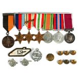 War of Independence service medal and WWII group of six to Warrant Officer 2nd Class Michael