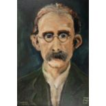 Tom Clarke, portrait of the executed leader of the 1916 Rising. John Marshall (20th/21stC) Irish,