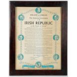 1916-1966 Commemorative issue of the Proclamation of The Irish Republic, the text of the