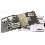 HMS Newcastle, Korean War, 1952-54 photograph album, commencing with commissioning in Devonport,