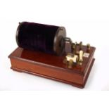 A Victorian Induction Coil, English, c.1890, signed 'PATENT 542 - APPS - 433 Strand - LONDON',