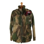 Parachute Regiment camouflage smock and beret, as worn by soldiers of the Parachute