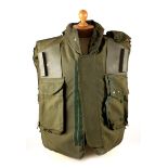 1970s/80s Northern Ireland, British Army 1979-pattern flak jacket, with first-aid pouch on left