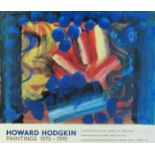 1995-1996 Howard Hodgkin exhibition poster. A colour lithographic poster for Howard Hodgkin's (