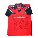 Rugby, 2003-04 season, extensively signed Munster rugby jersey. Signed by (amongst others):