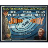 Cinema Poster. Johnny Nobody, 1961. Starring Nigel Patrick, Yvonne Mitchell and William Bendix. Made