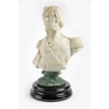 Nelson, Horatio (1758-1805) portrait bust. 19th Century Parianware bust of Horatio Nelson,