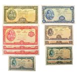 Central Bank of Ireland, 'Lady Lavery', collection of ten banknotes One Hundred Pounds to One Pound.