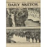 1922 (Saturday, August 26) Daily Sketch. "Dublin's Dirge For Michael Collins", front page of the