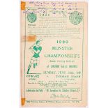 Gaelic Athletic Association, GAA, 1949 Munster Hurling Final Replay, 26 June, official programme,