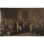 The Waterloo Heroes Assembled at Apsley House, print after the painting by John Prescott Knight,
