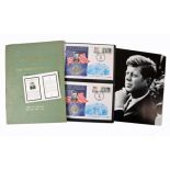 John F Kennedy In Memorium card. Memorial card for John Fitzgerald Kennedy, 35th President of the
