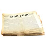 Sinn Fein Newspapers, 1908-09, a collection of 60 issues.