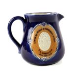 1924 (18 January) Irish interest Royal Doulton stoneware Masonic jug. Marked with the words "Lodge