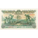 Banknotes. Ireland, Currency Commission Consolidated Banknote, 'Ploughman' The Bank of Ireland,