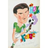 Irish international football stars, prints by Piet Sluis