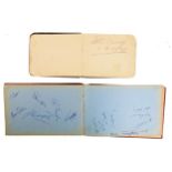 Sporting memorabilia, Rugby Union, Tennis and Wrestling, two autograph books. An extensive 1950s