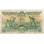 Banknotes. Ireland, Currency Commission Consolidated Banknote, 'Ploughman' The Munster & Leinster
