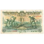 Banknotes. Ireland, Currency Commission Consolidated Banknote, 'Ploughman' The Hibernian Bank