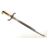Howth Mauser' bayonet. M1871 sword bayonet for use with the 11 mm M1871 Mauser rifle. Used in the