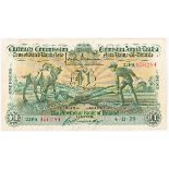 Banknotes. Ireland, Currency Commission Consolidated Banknote, 'Ploughman' The Provincial Bank of