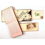 1890s to 1930s collection of sketch and autograph albums. An album of watercolour topographical