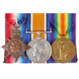 Great War trio to Royal Dublin Fusiliers sergeant. 1914-15 Star, British War Medal and Victory Medal
