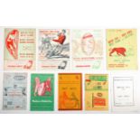 Sporting memorabilia, Rugby Union, 1955 Lions Tour of South Africa, collection of programmes and