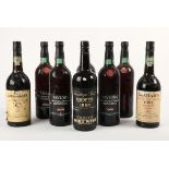 Vintage port. Five bottles Taylor's, Late Bottled Vintage Reserve Port, 1969, one without label; and