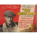 Cinema Poster. The Quiet Man, Republic Pictures, directed by John Ford, starring John Wayne, Maureen