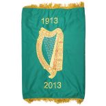 1913-2013 Flag commemorating the centenary of the foundation of the Irish Volunteers, A gilt-fringed