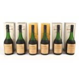 Fine cognac and spirits. Six bottles of Chateau Fontpinot Grand Champagne Premier Cru Cognac, 71.7