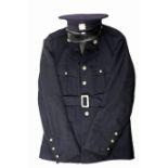 1950s Garda Siochana uniform. a navy wool Garda tunic, trousers and cap, marked "OEC 53 DE" to