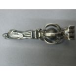 In the style of Omar Ramsden the Bishop's silver seal. CBW. Ht. 8 cms.