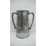 David Veazey for Liberty & Co - English Pewter Loving Cup with Honesty tree decoration and having