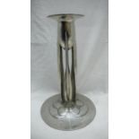 Liberty & Co. English Pewter Tri-Stem Candlestick with decoration of mushrooms to base, No. 0223,
